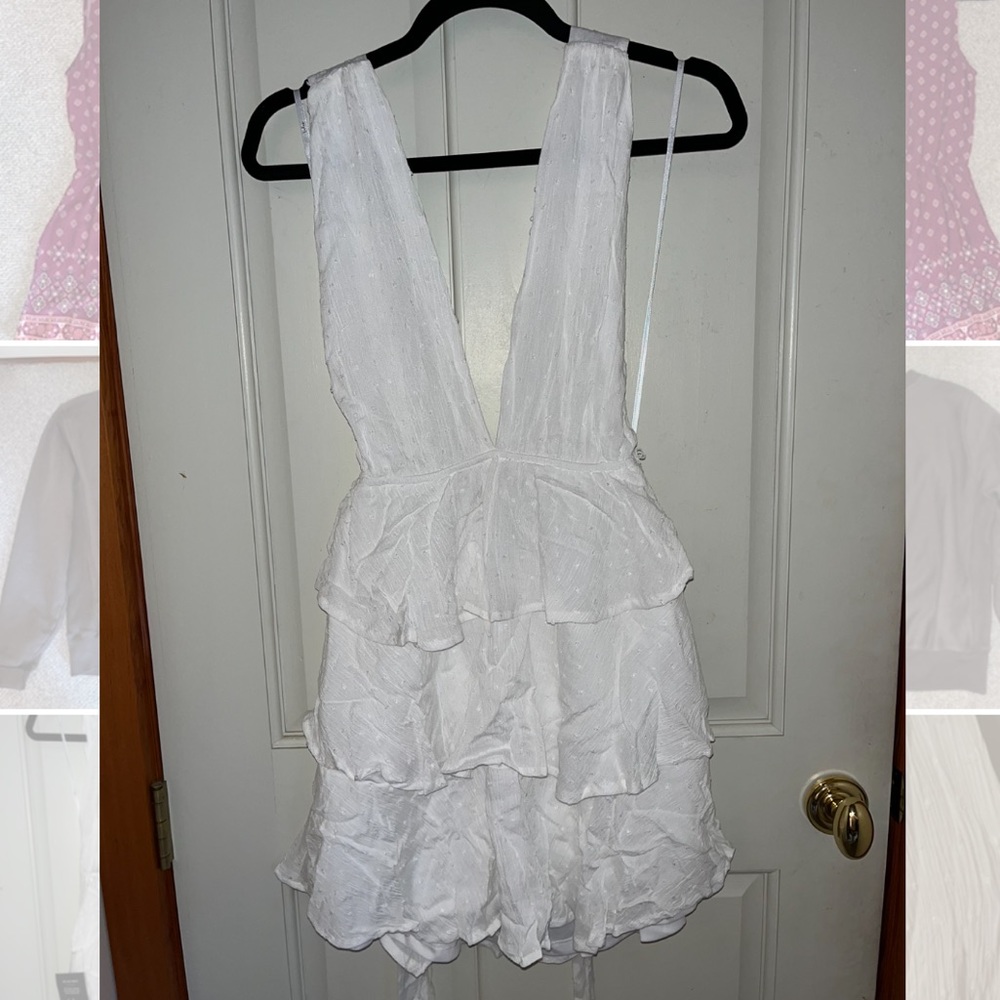 Lulu’s White Tie Up Dress